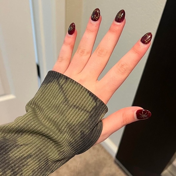 PINK Olive Tie-Dye Long Sleeve Crop Top - Picture 4 of 8